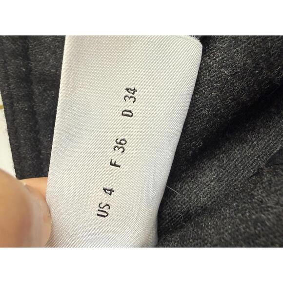 Akris Punto 100% Wool Charcoal Trouser Pant - Size - 4 - Picture 4 of 6